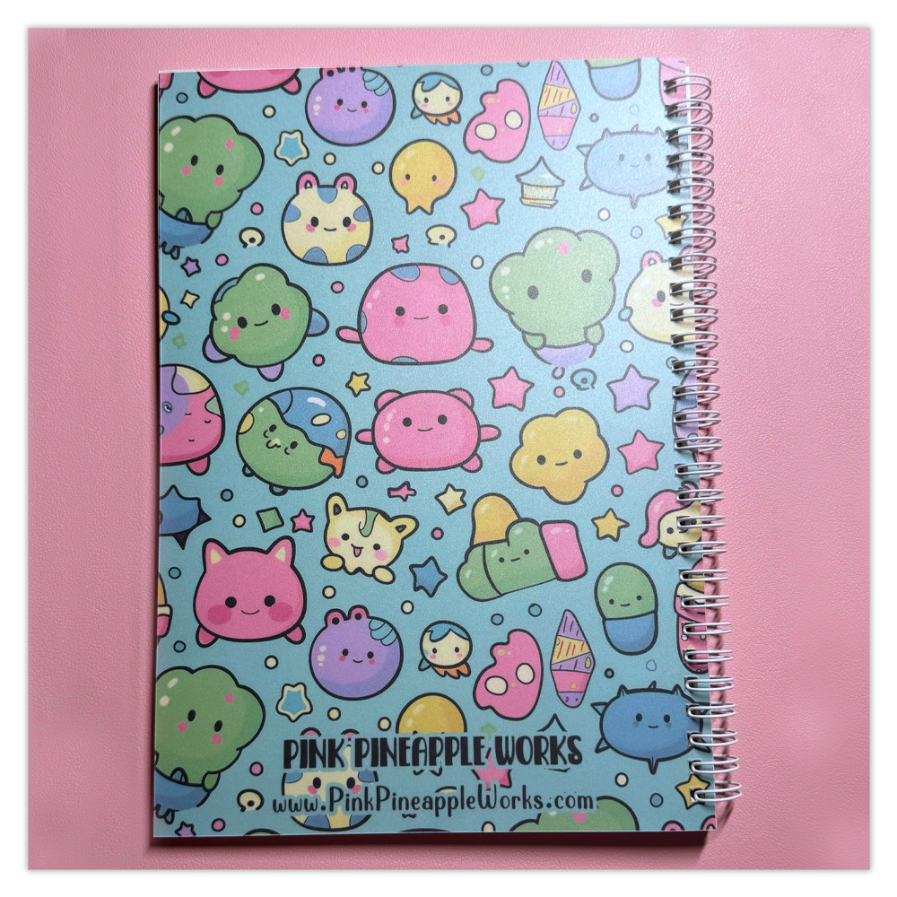 Kawaii Cuties Groot Herbruikbare Plakkerboek - 3 GRATIS PLAKKERS ingesluit!