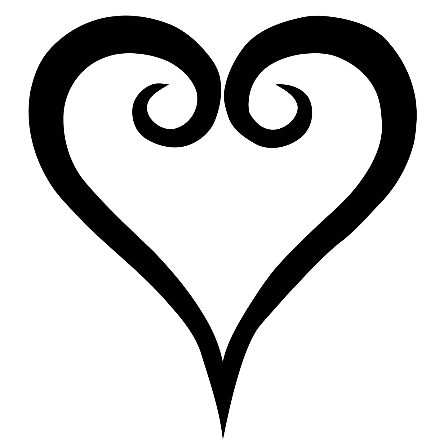 Kingdom Hearts Heart Vinyl Decal Sticker