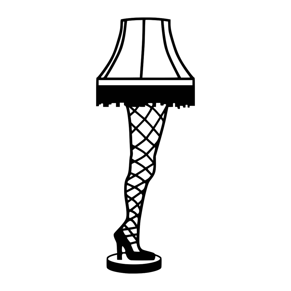 Christmas Story Leg Lamp Vinyl Decal Sticker