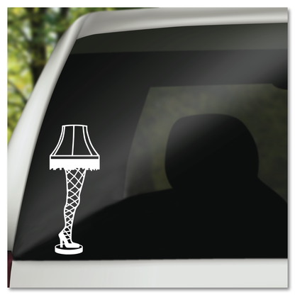 Kersverhaal Beenlamp Vinyl Decal Plakker