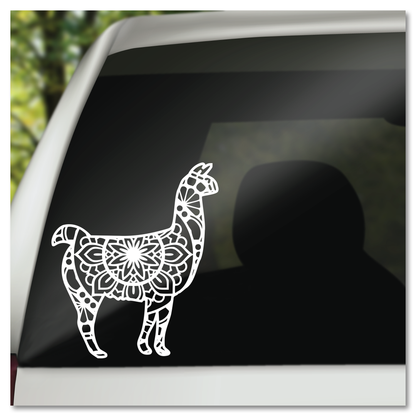 Lama Mandala Vinyl Decal Plakker