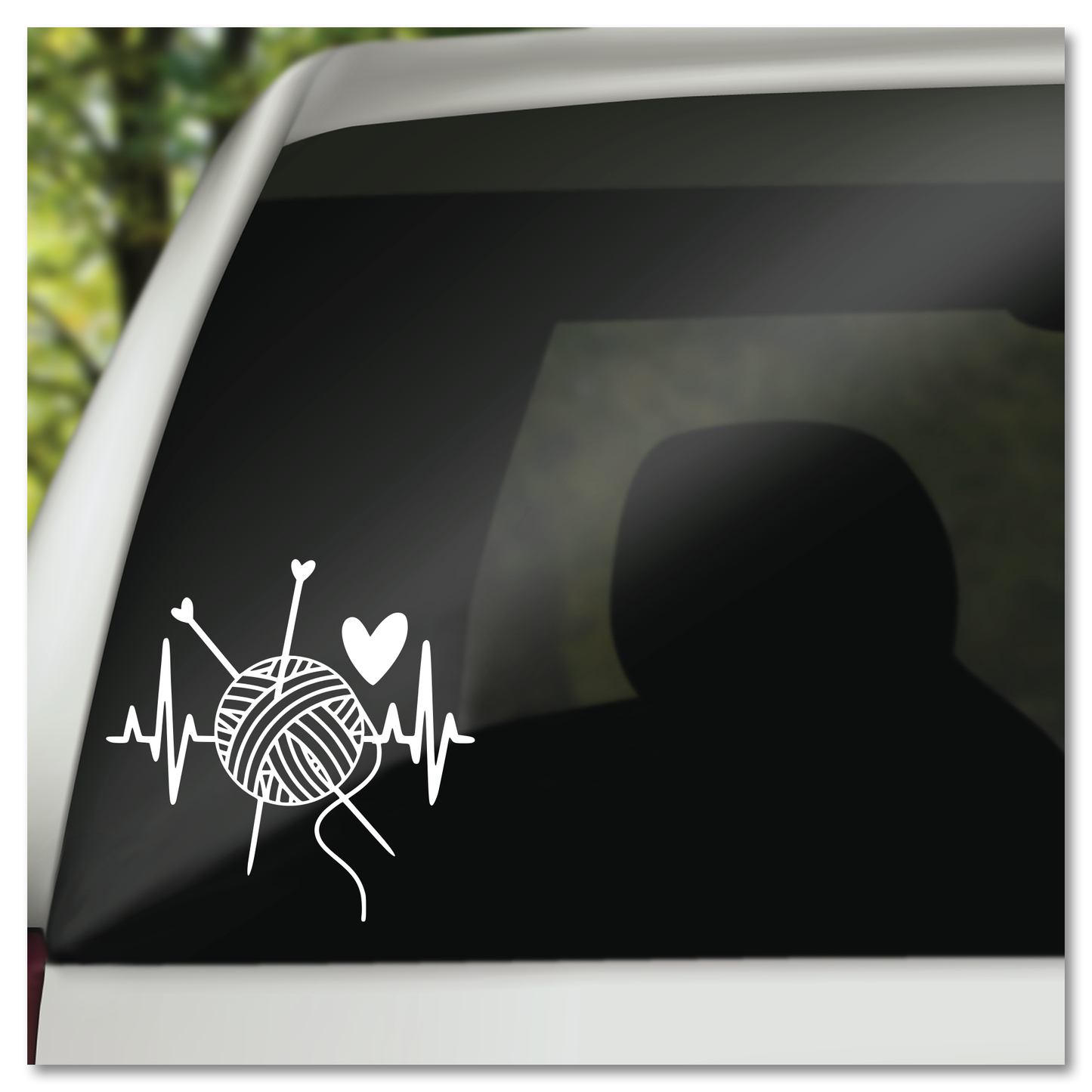 Hou van brei Vinyl Decal Sticker