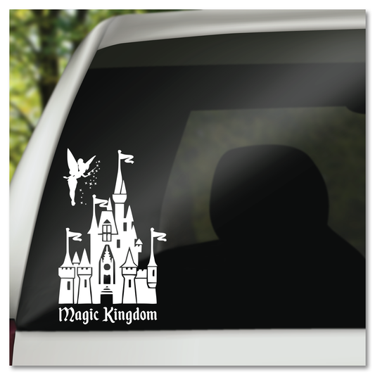 Disney Magic Kingdom Cinderella Castle Tinkerbell Vinyl Decal Sticker