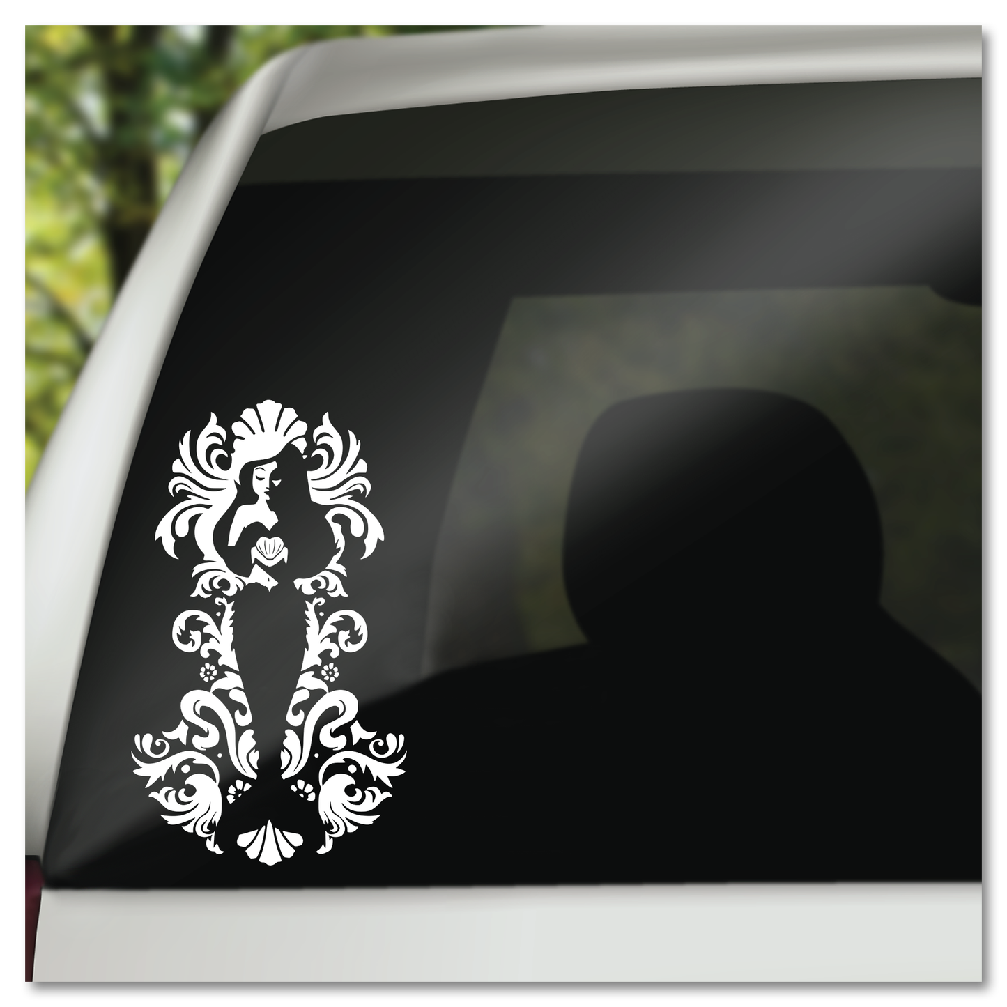 Victoriaanse Meermin Vinyl Decal Plakker