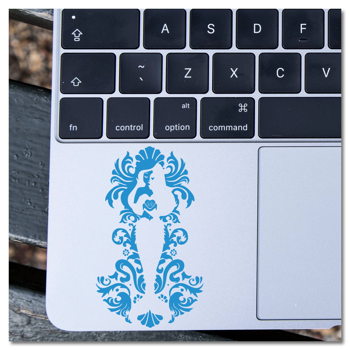 Victoriaanse Meermin Vinyl Decal Plakker