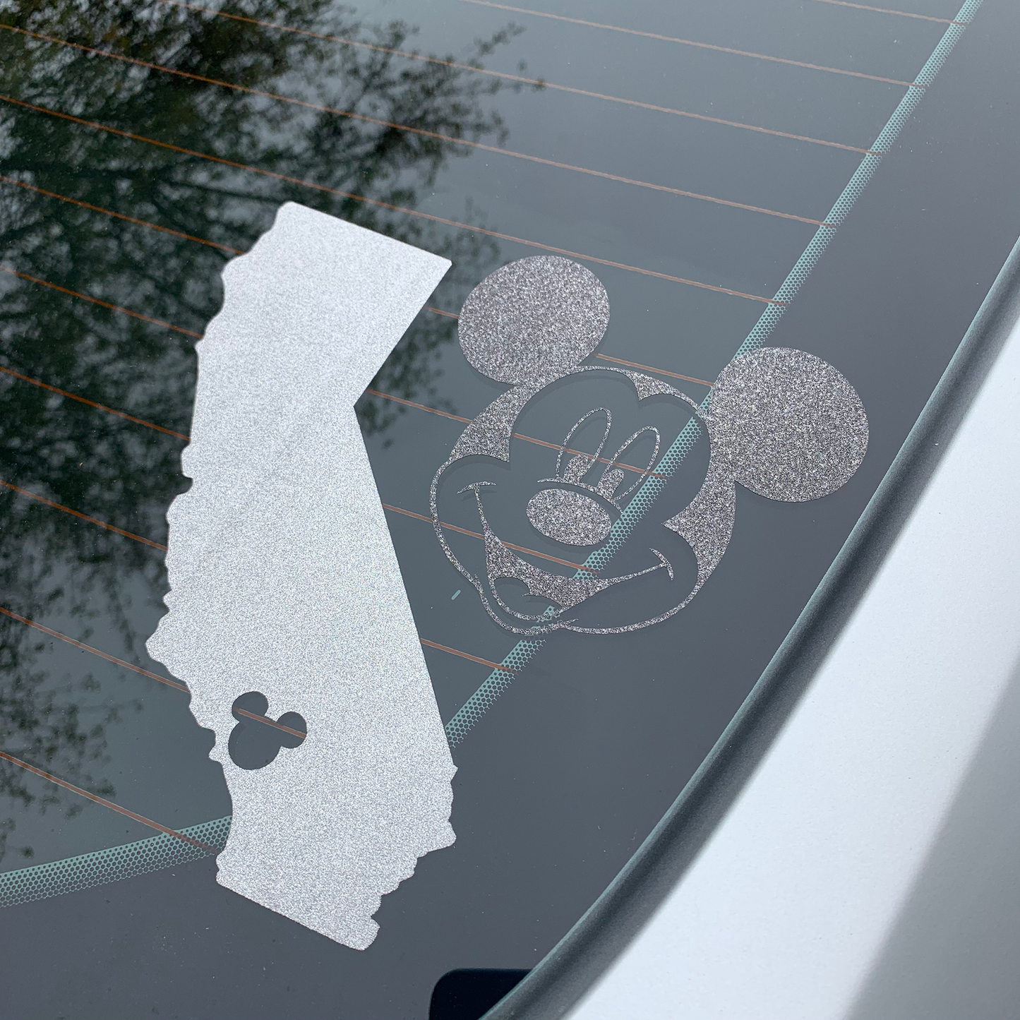Smiling Mickey Mouse Face Vinyl Decal Sticker