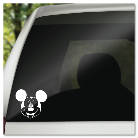 Smiling Mickey Mouse Face Vinyl Decal Sticker