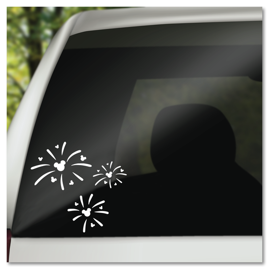 Mickey Mouse Fireworks Vinyl Decal Sticker