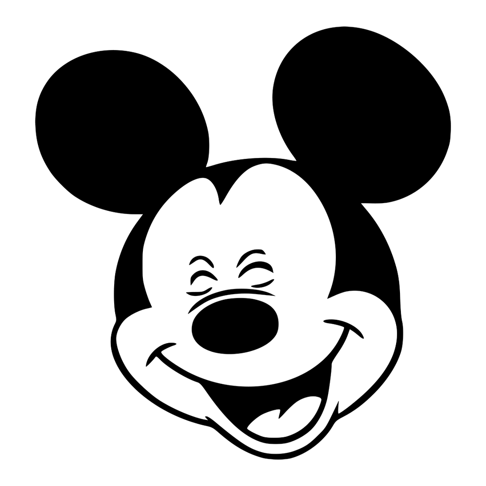 Laughing Mickey Mouse Face Vinyl Decal Sticker