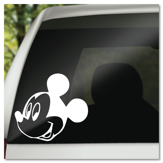 Mickey Face Profile Vinyl Decal Sticker