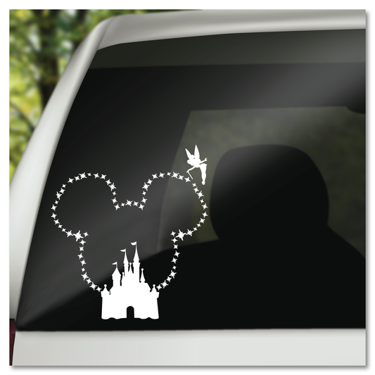 Mickey Icon Disney Castle Tinkerbell Vinyl Decal Sticker