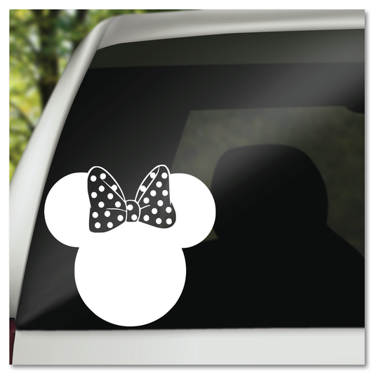 Hidden Minnie Mouse Icon Vinyl Decal Sticker