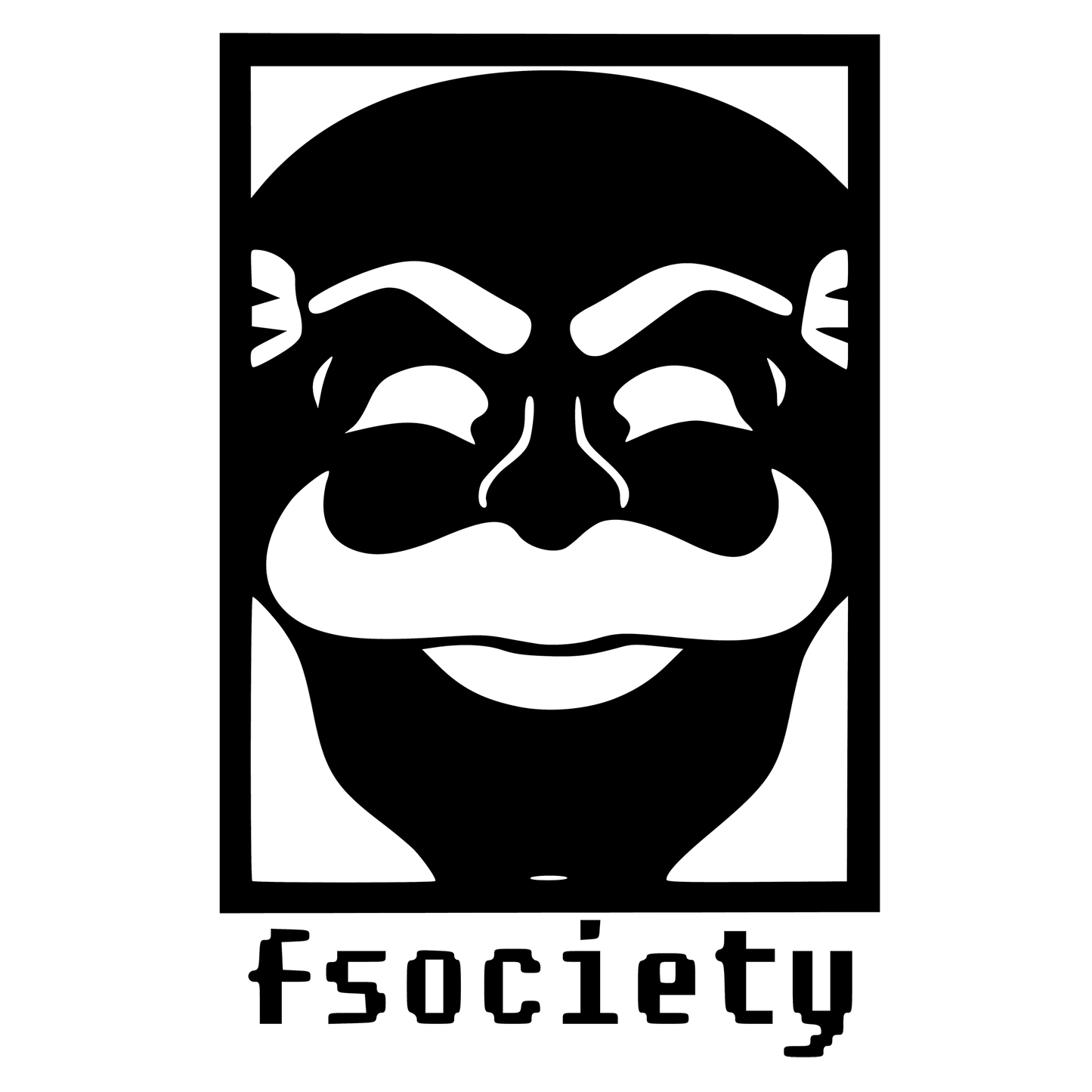 Mnr. Robot fsociety Vinyl Decal Sticker