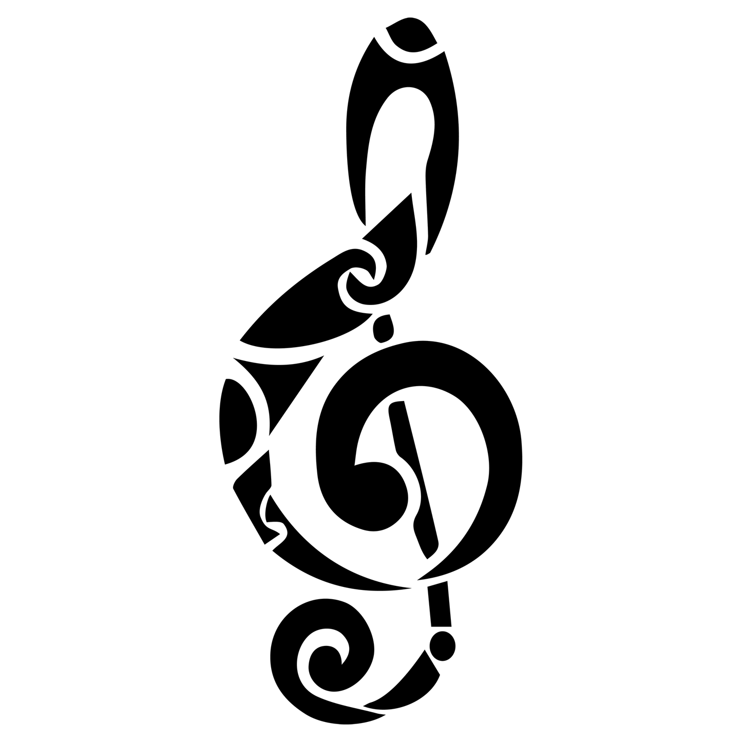 Music Note Vinyl Decal Sticker