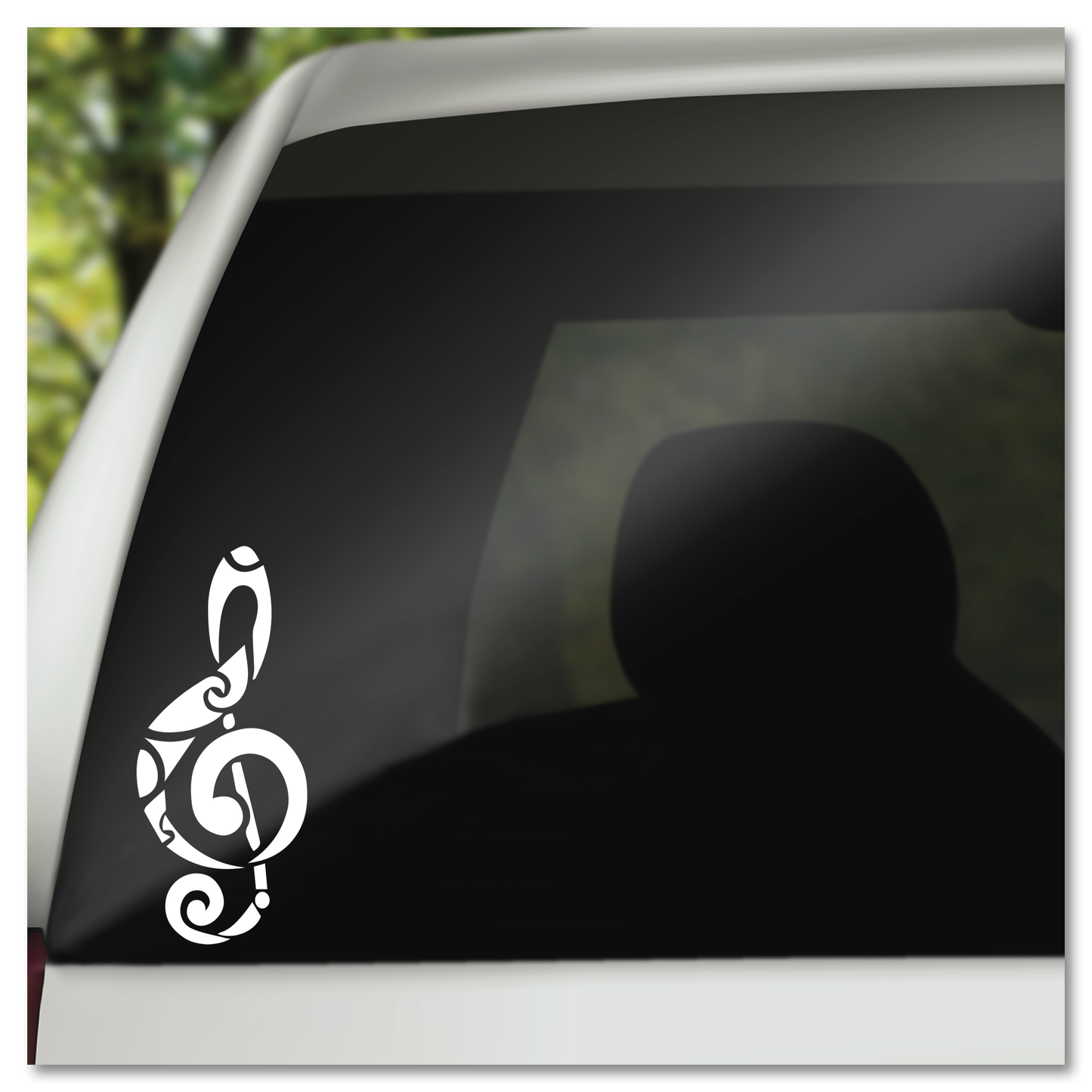 Musieknoot Vinyl Decal Plakker