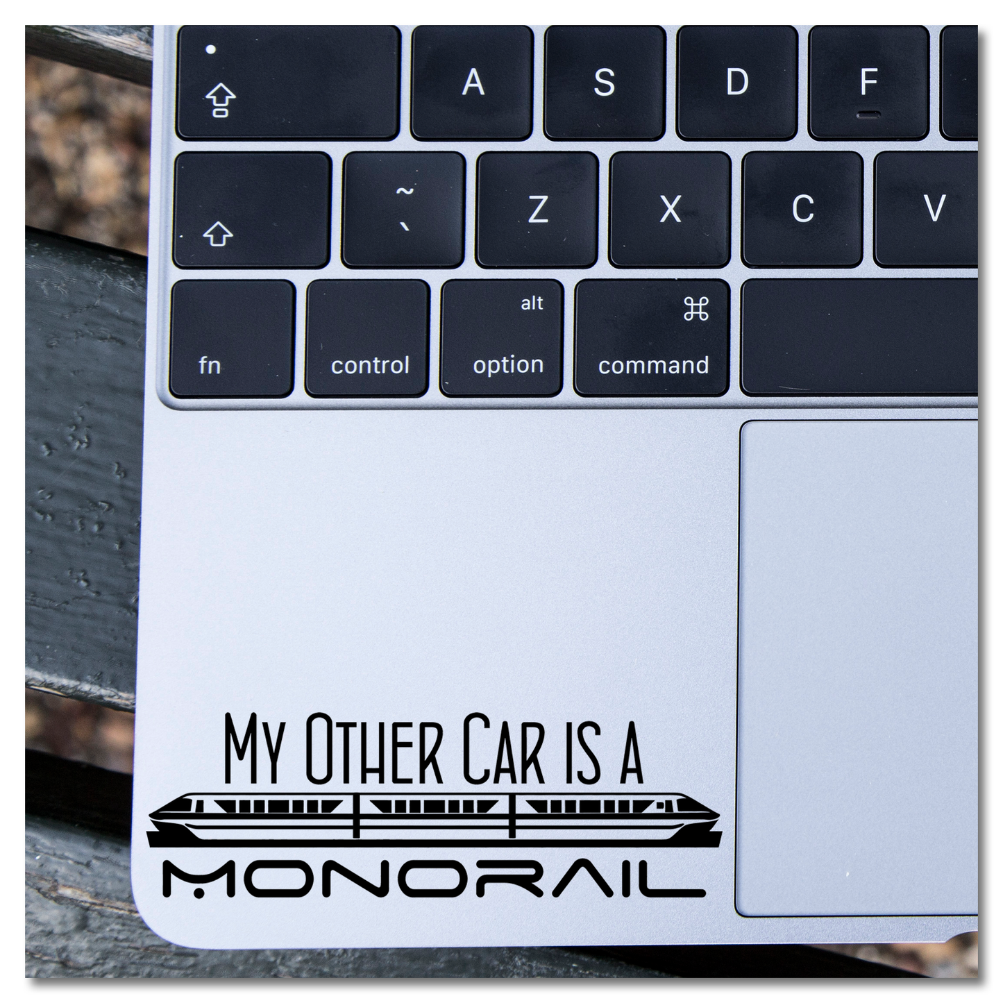 My Other Car Is A Monorail Vinyl Decal Sticker