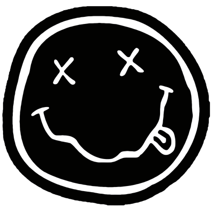 Nirvana Smiley Face Vinyl Decal Sticker