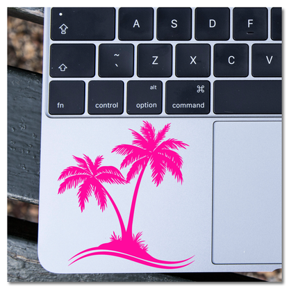 Palm Trees & Waves Vinyl Decal Sticker