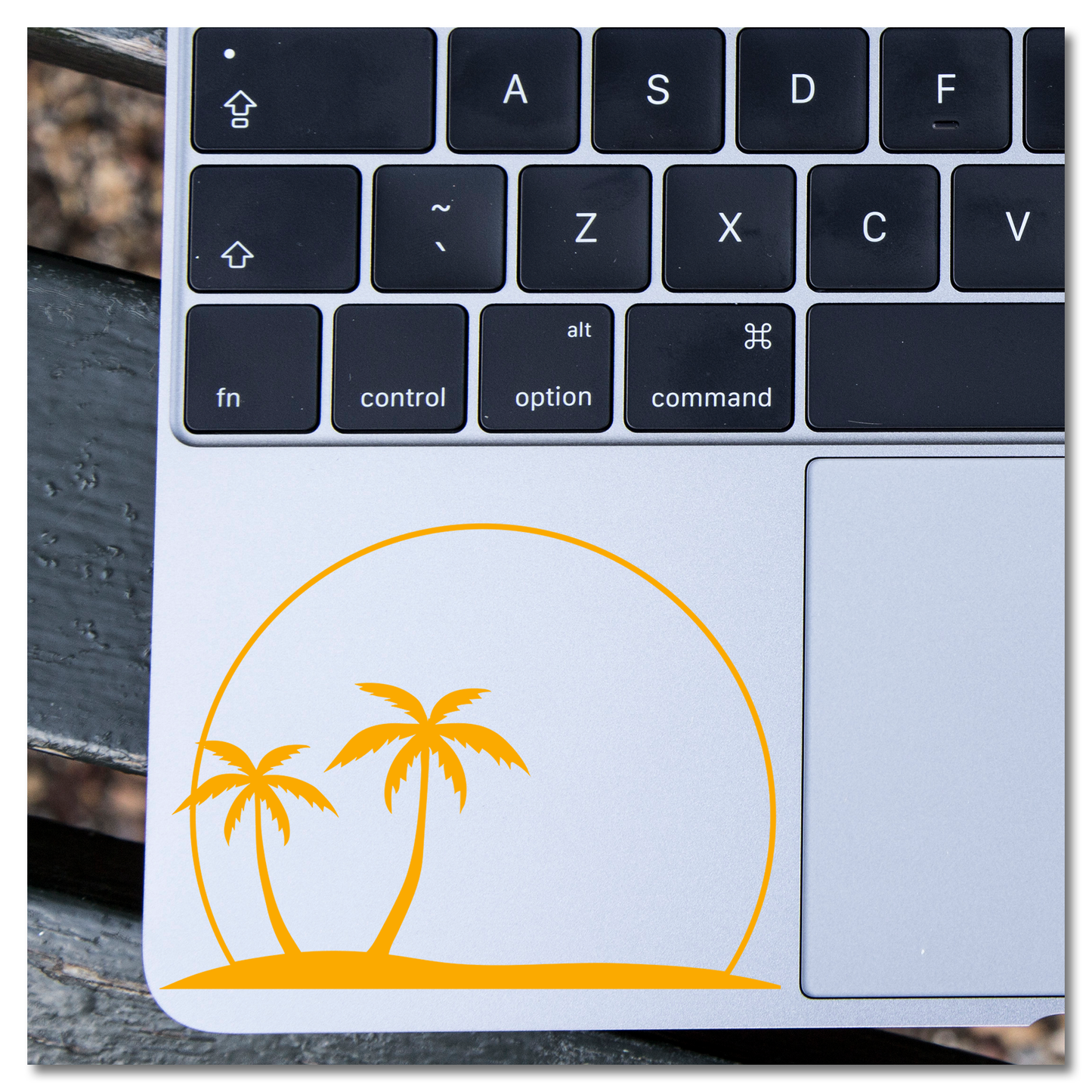 Palm Trees Sun Vinyl Decal Sticker