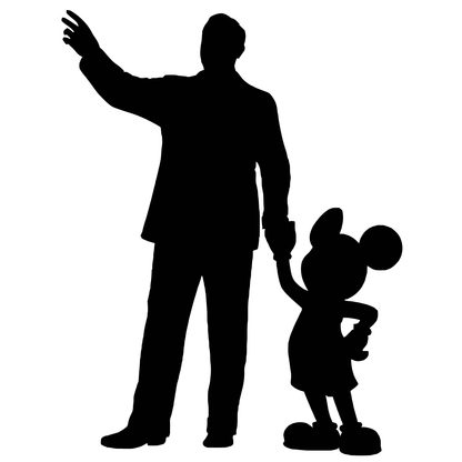 Walt Disney Mickey Mouse Partners Statue Vinyl Decal Sticker