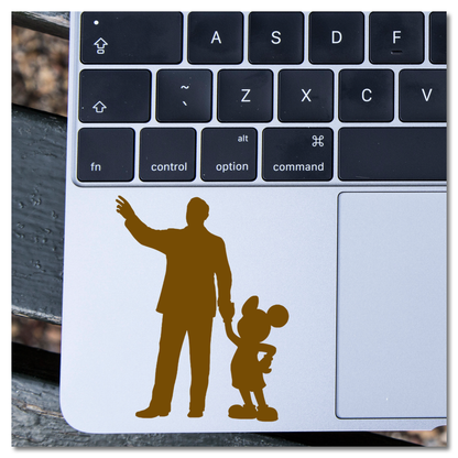 Walt Disney Mickey Mouse Partners Statue Vinyl Decal Sticker