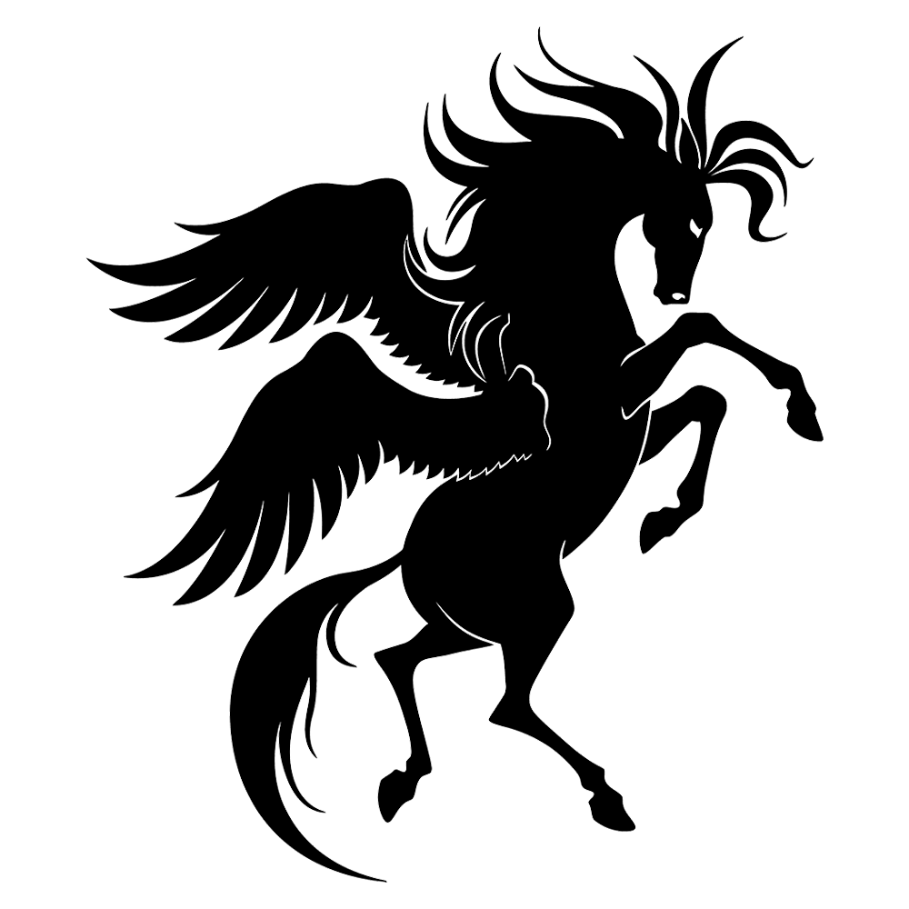 Pegasus Vinyl Decal Plakker