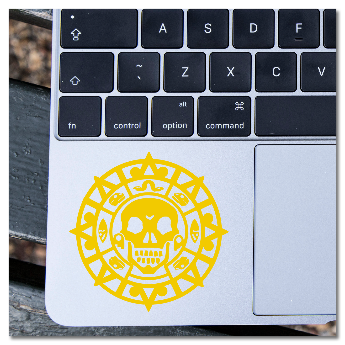 Pirates of The Caribbean Aztec Gold Coin Vinyl Decal Sticker