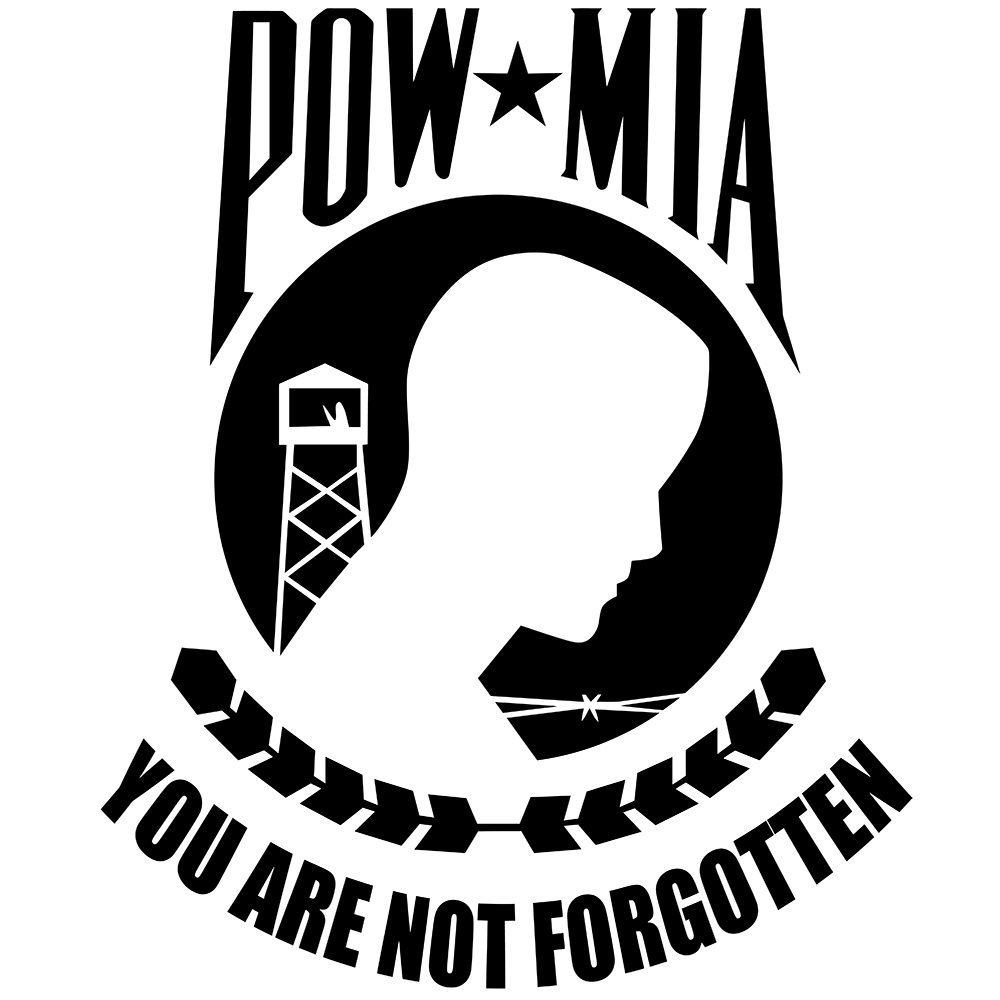 POW MIA You Are Not Forgotten Vinyl Decal Sticker