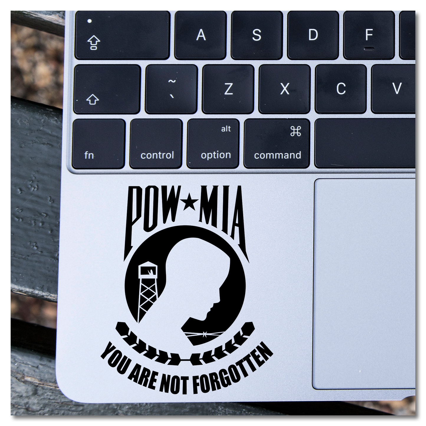 POW MIA You Are Not Forgotten Vinyl Decal Sticker