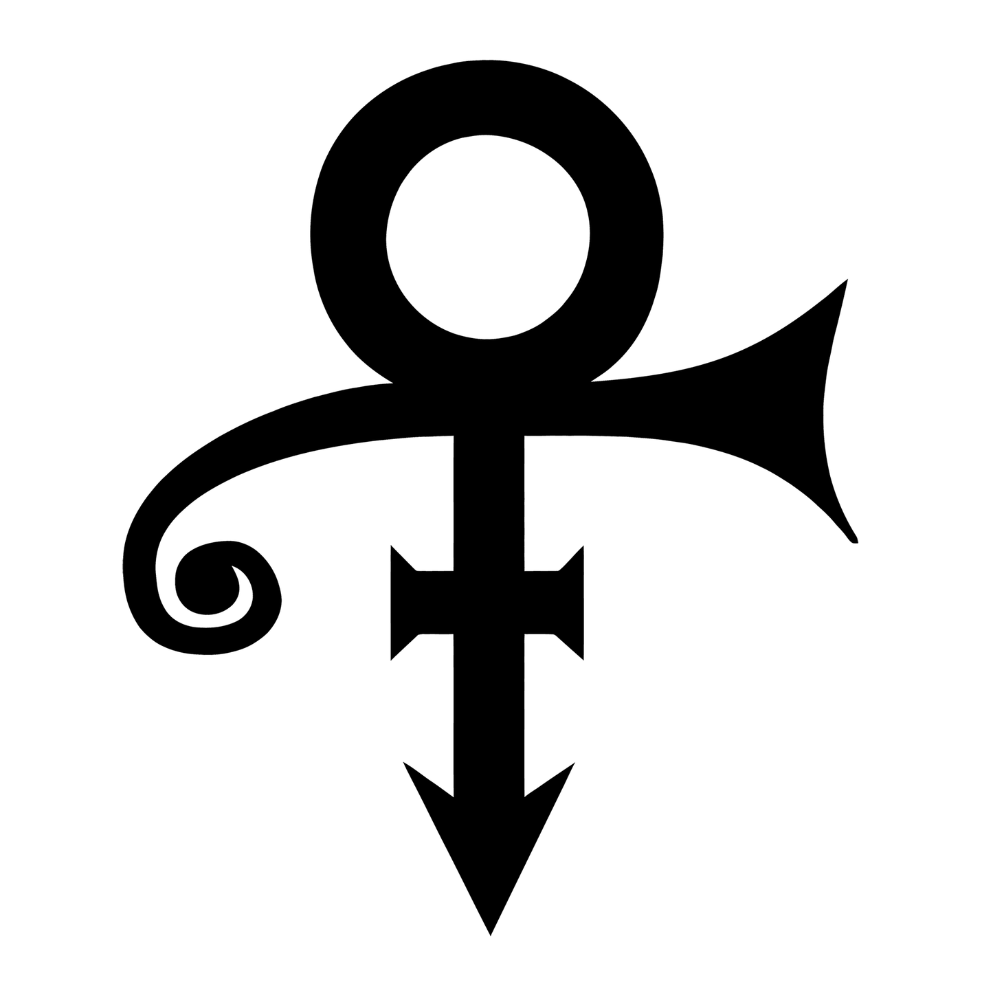 Kunstenaar wat voorheen bekend was as Prince Vinyl Decal Sticker