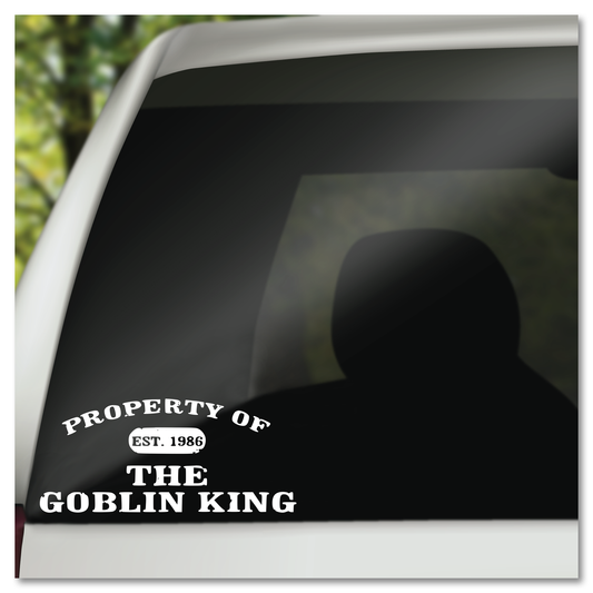 Property Of The Goblin King Labyrinth Vinyl Decal Sticker