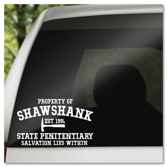 Property of Shawshank State Penitentiary Vinyl Decal Sticker