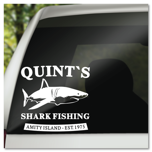 JAWS Quint's Shark Fishing Vinyl Decal Sticker