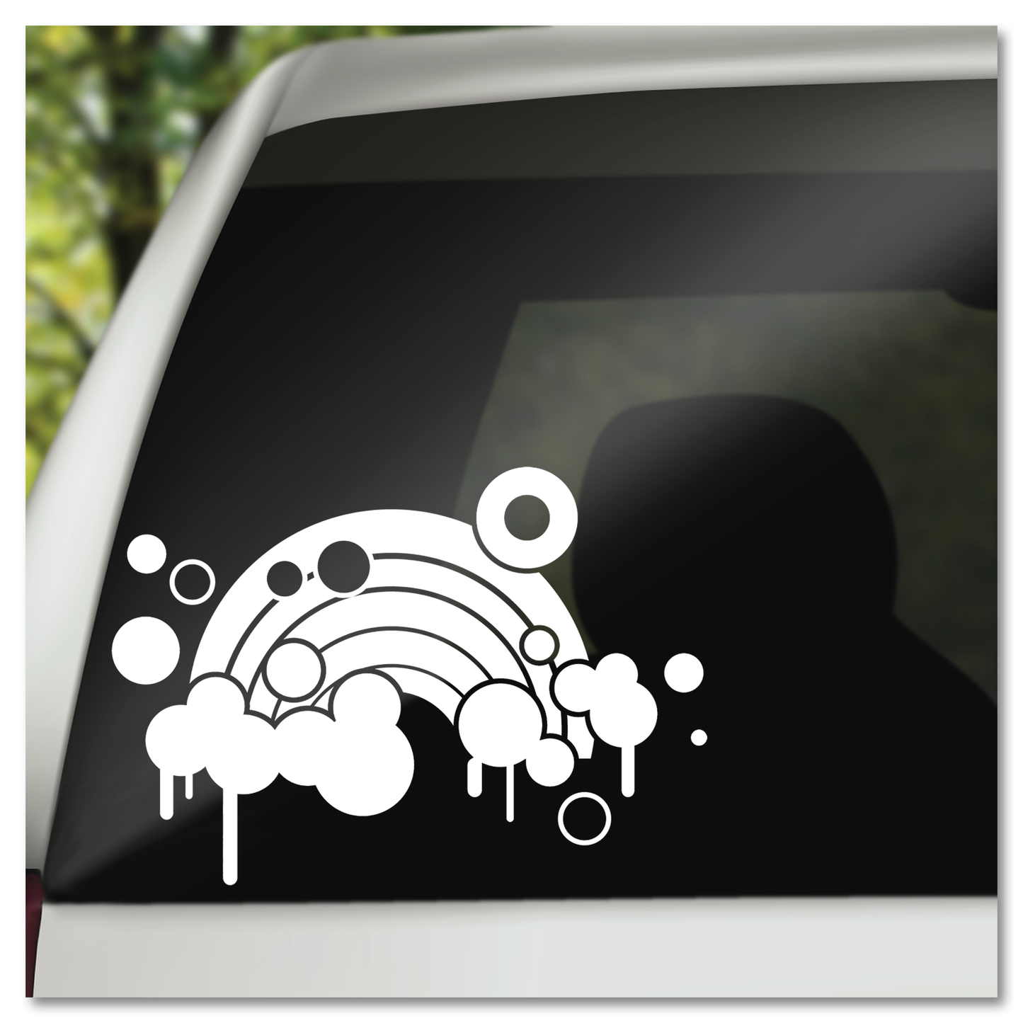 Rainbow Bubbles Vinyl Decal Sticker