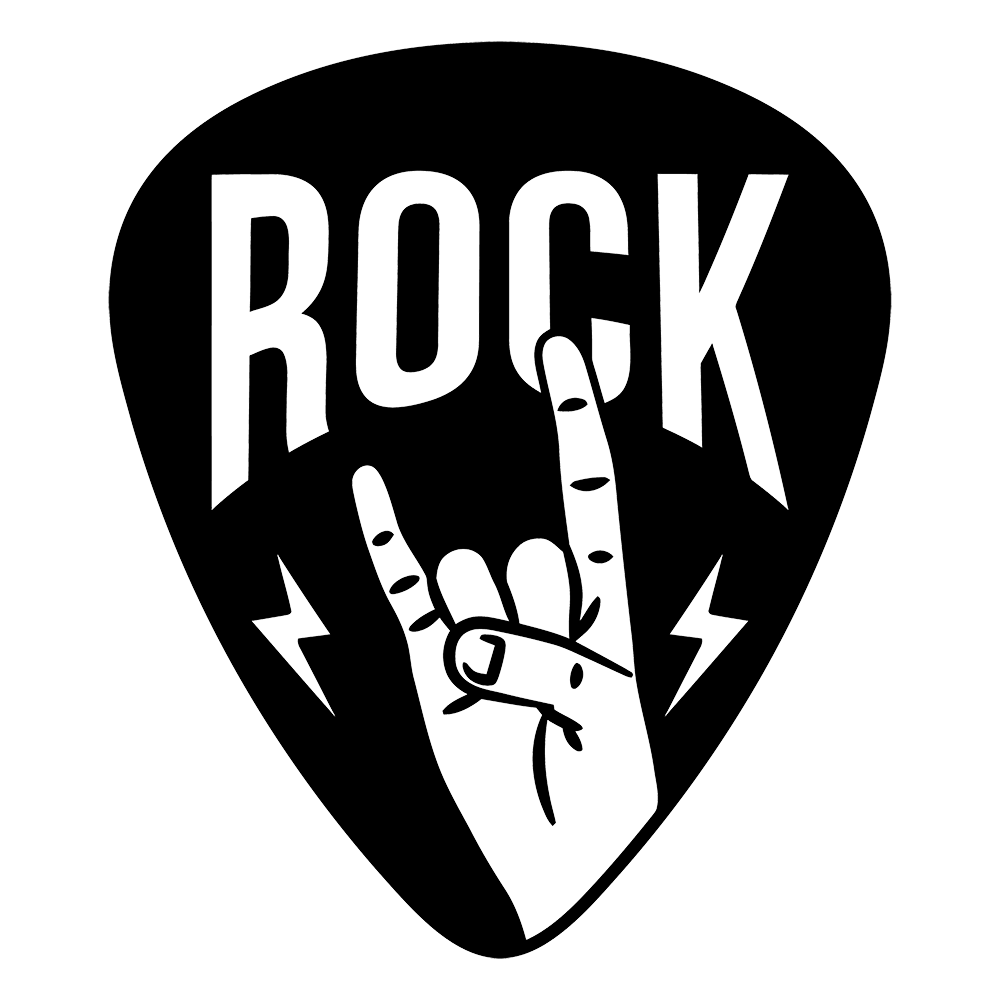 Rock Pick Vinyl Decal Sticker