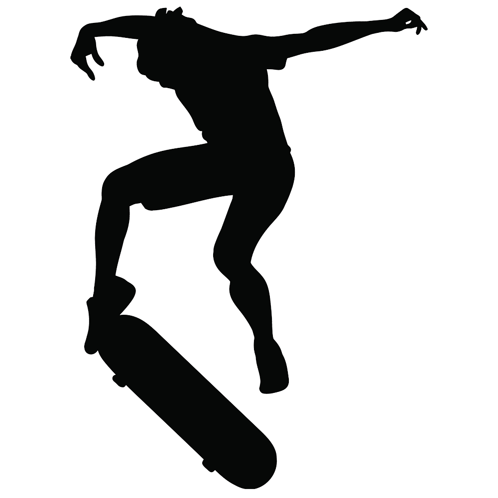 Skater Kick Flip Vinyl Decal Sticker