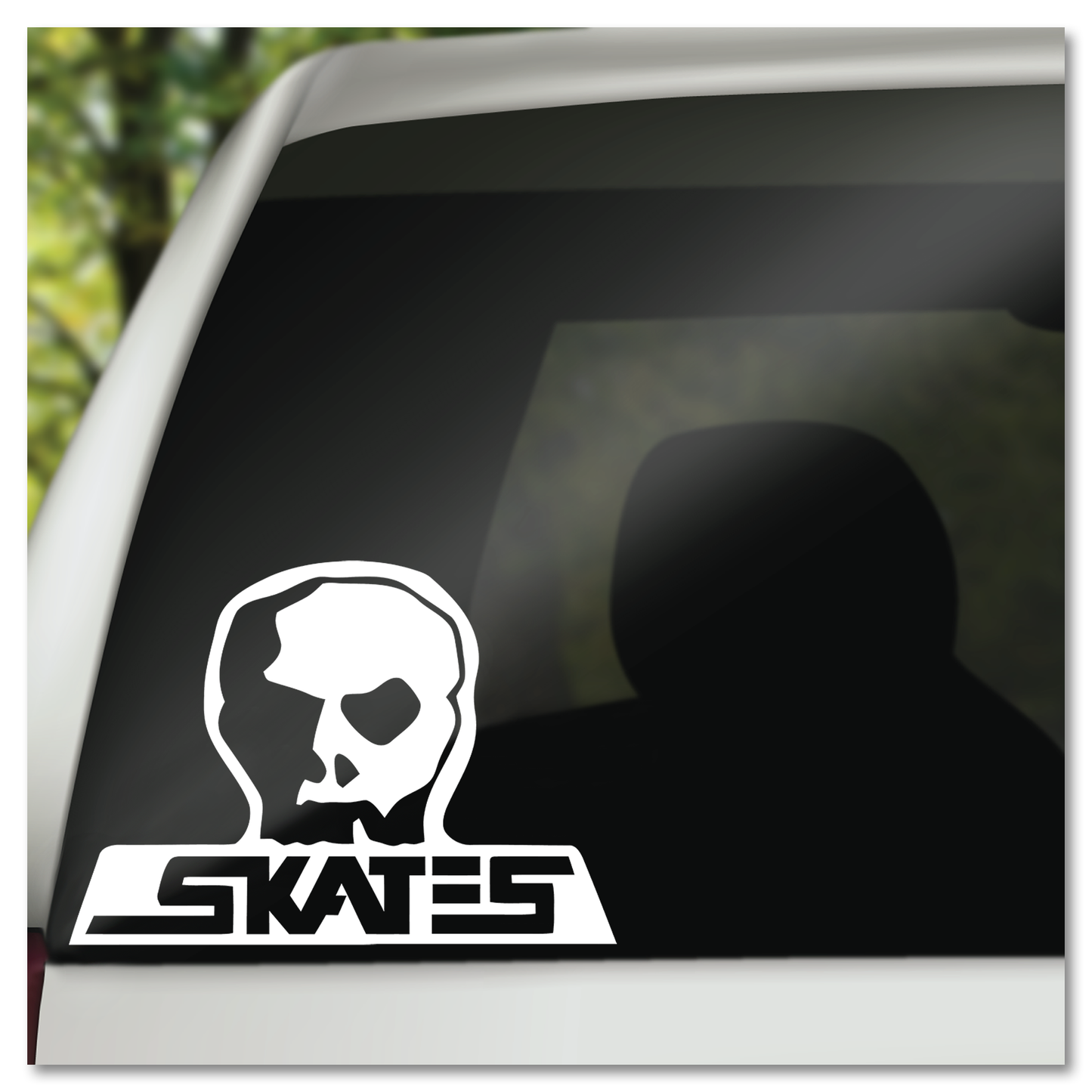 Skull Skates Vinyl Decal Sticker