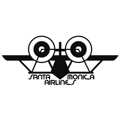Santa Monica Airlines SMA Airplane Vinyl Decal Sticker