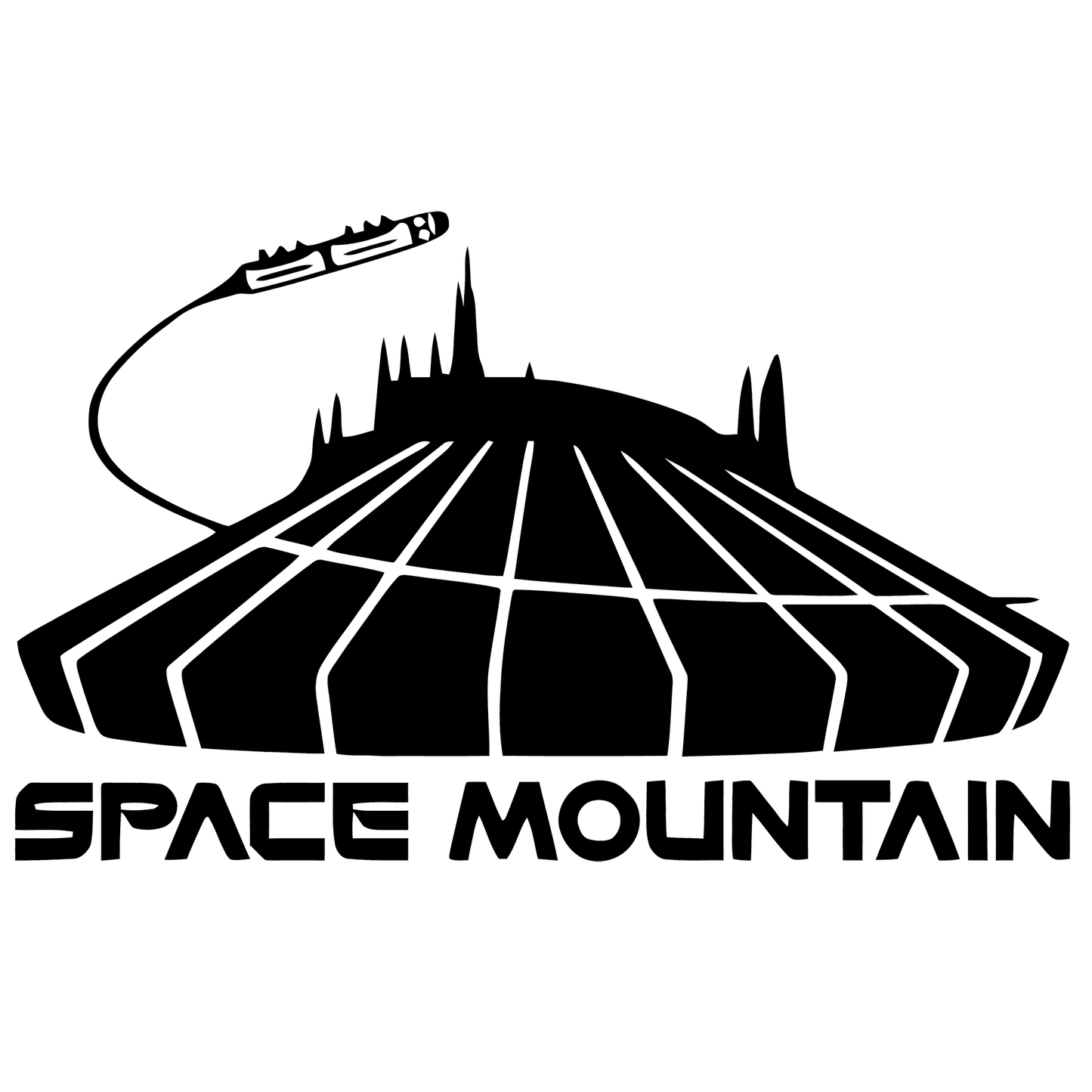 Disney's Space Mountain Vinyl Decal Sticker