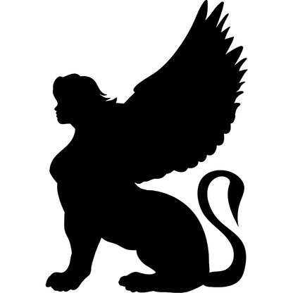 Egiptiese Sphinx Vinyl Decal Plakker