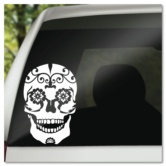 Mexican Sugar Skull Vinyl Decal Sticker