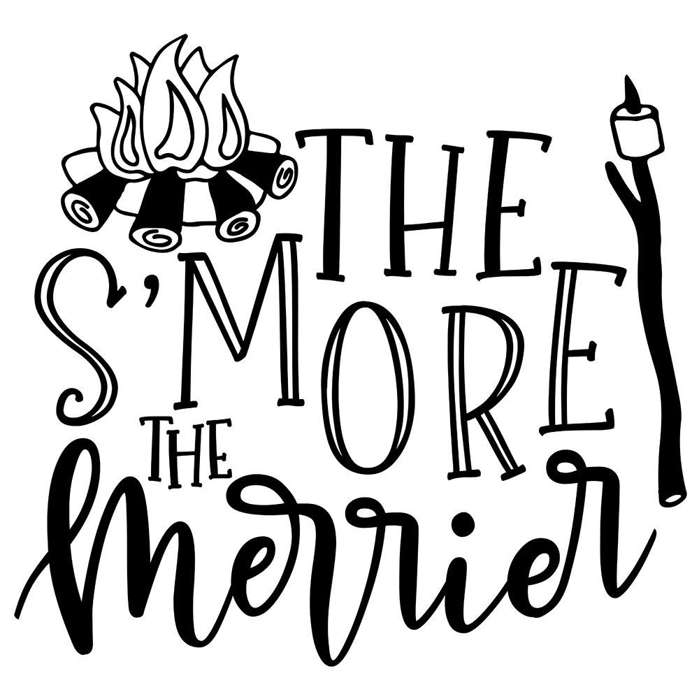 The S'more The Merrier Vinyl Decal Sticker