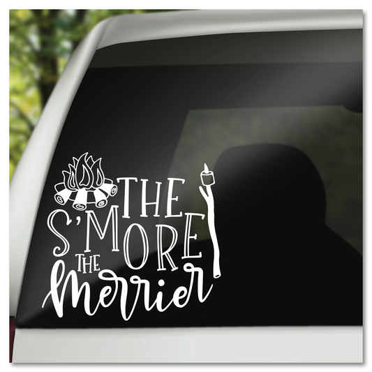 The S'more The Merrier Vinyl Decal Sticker