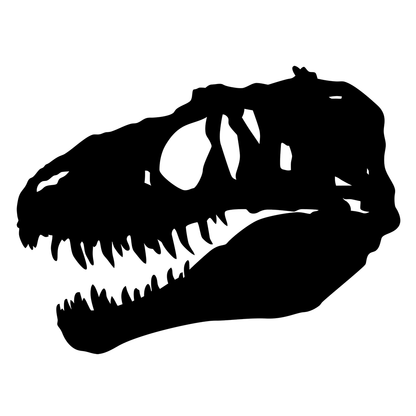 T-Rex Skull Fossil Vinyl Decal Sticker