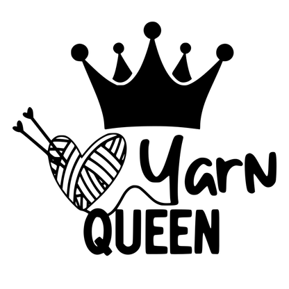 Yarn Queen Vinyl Decal Sticker