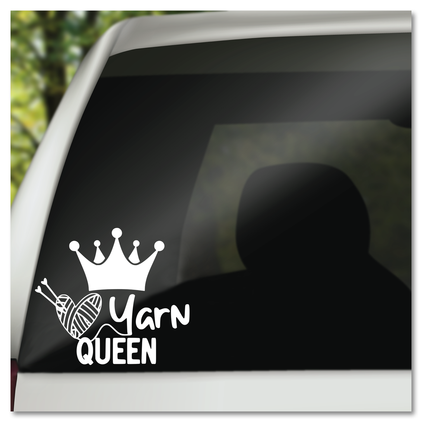 Yarn Queen Vinyl Decal Sticker