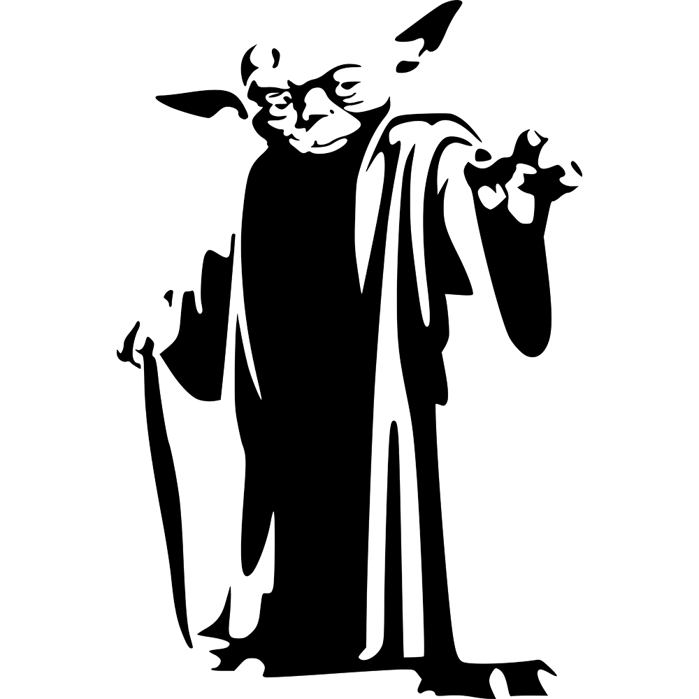 Star Wars Master Yoda Vinyl Decal Sticker