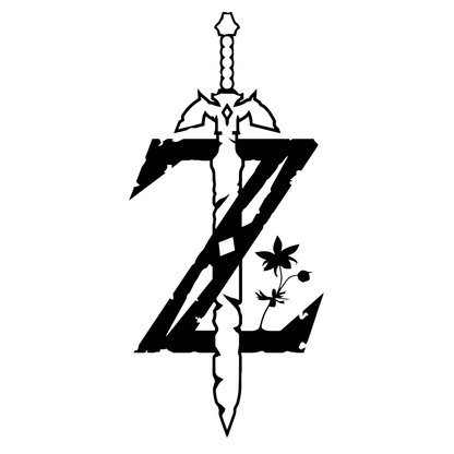 Legend of Zelda Z Sword Vinyl Decal Sticker